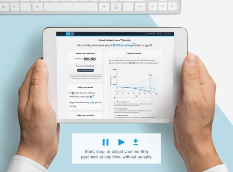 Hands holding a tablet